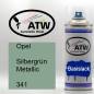 Preview: Opel, Silbergrün Metallic, 341: 400ml Sprühdose, von ATW Autoteile West.